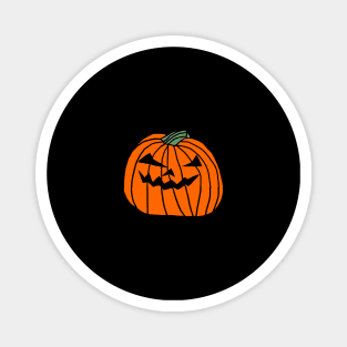 Back Print Big Halloween Horror Pumpkin Magnet